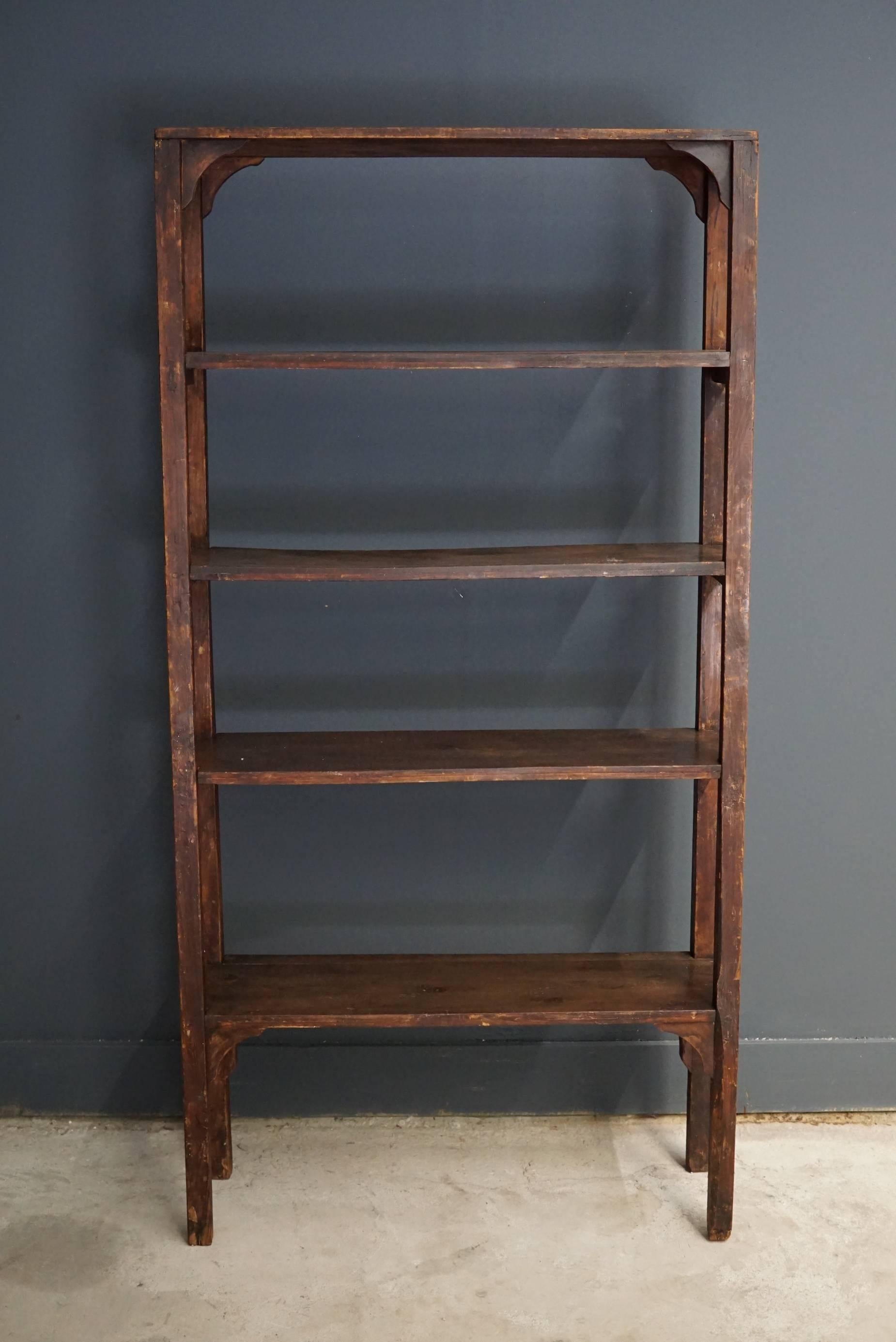 This shelving unit was designed and made, circa 1950 in France. It is in a good vintage condition with signs of use.