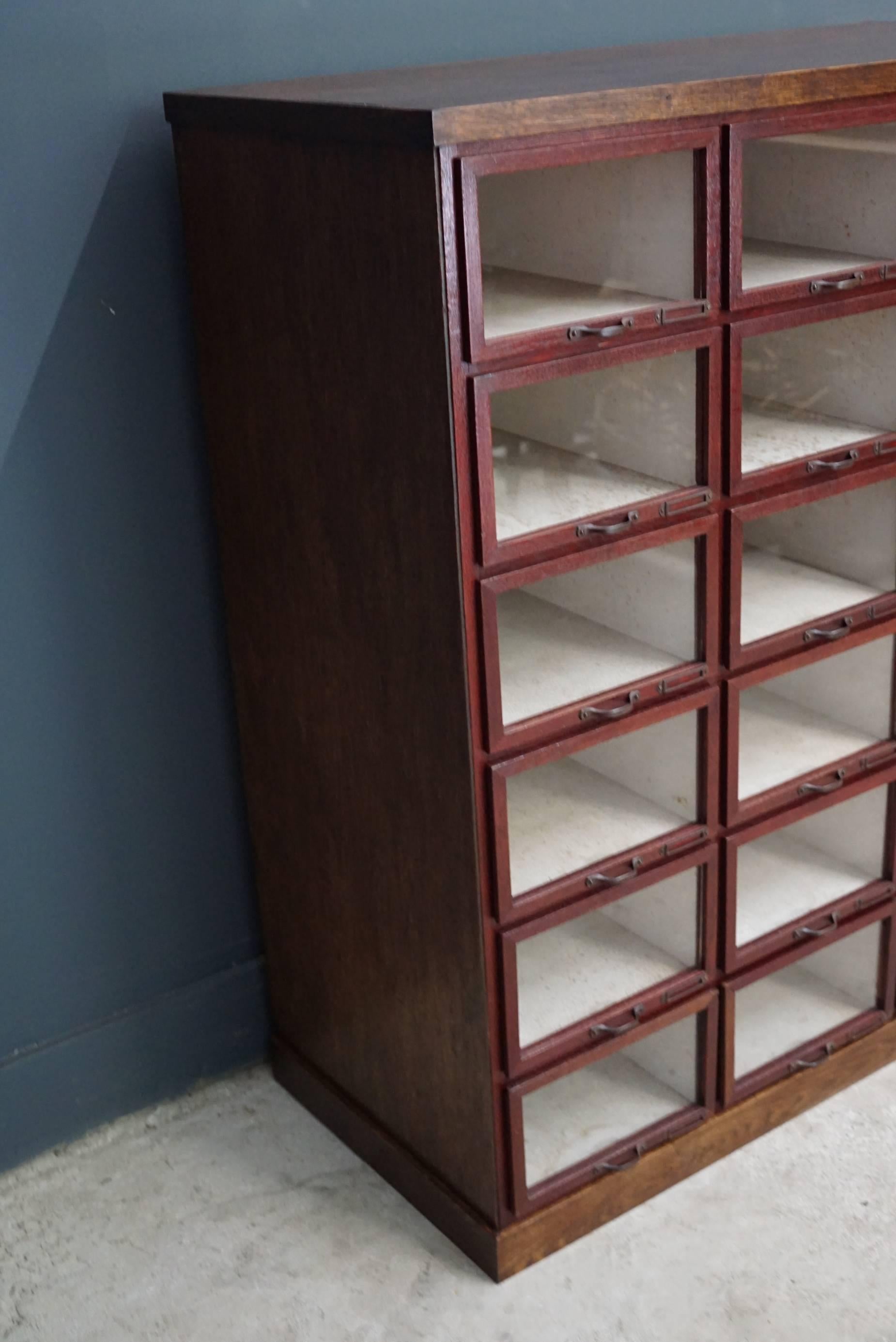 Oak Haberdashery Shop Cabinet or Retail Unit, 1930s 2