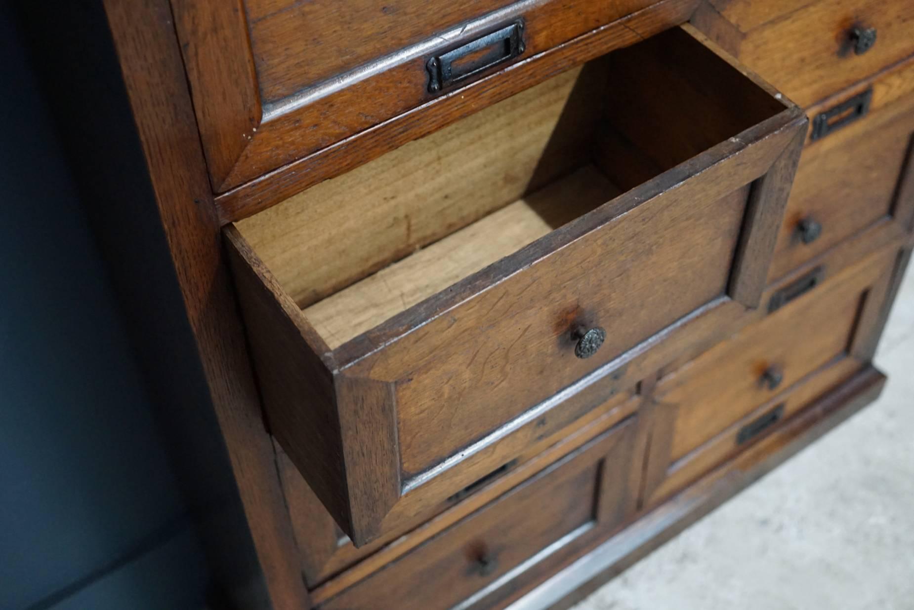 French Oak Apothecary Cabinet, 1870s 2