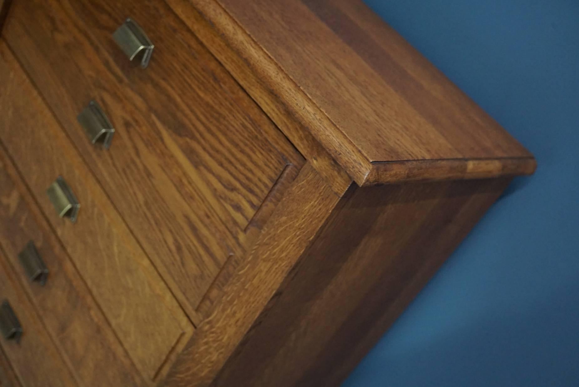 French Oak Apothecary Cabinet, 1930s In Good Condition In Nijmegen, NL