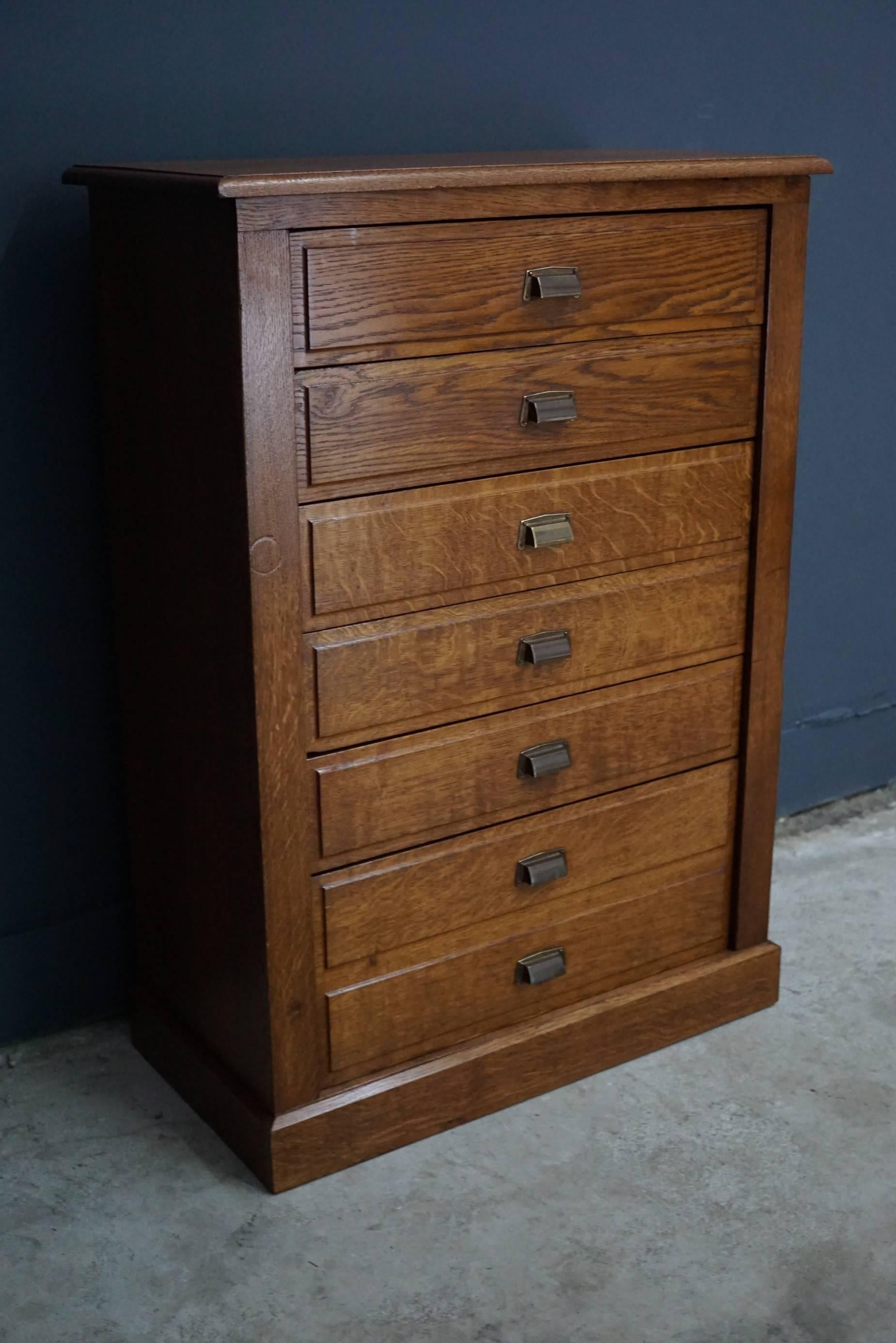 French Oak Apothecary Cabinet, 1930s 1