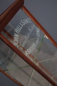 Antique English Shop Cake Display Cabinet