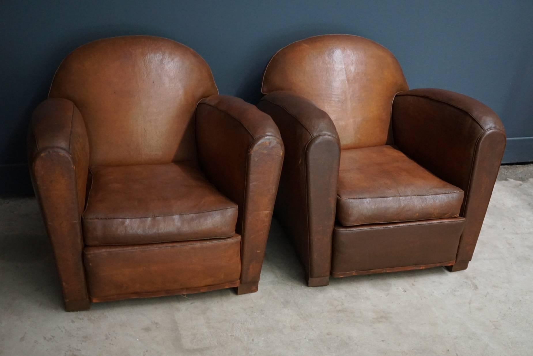 set of two club chairs