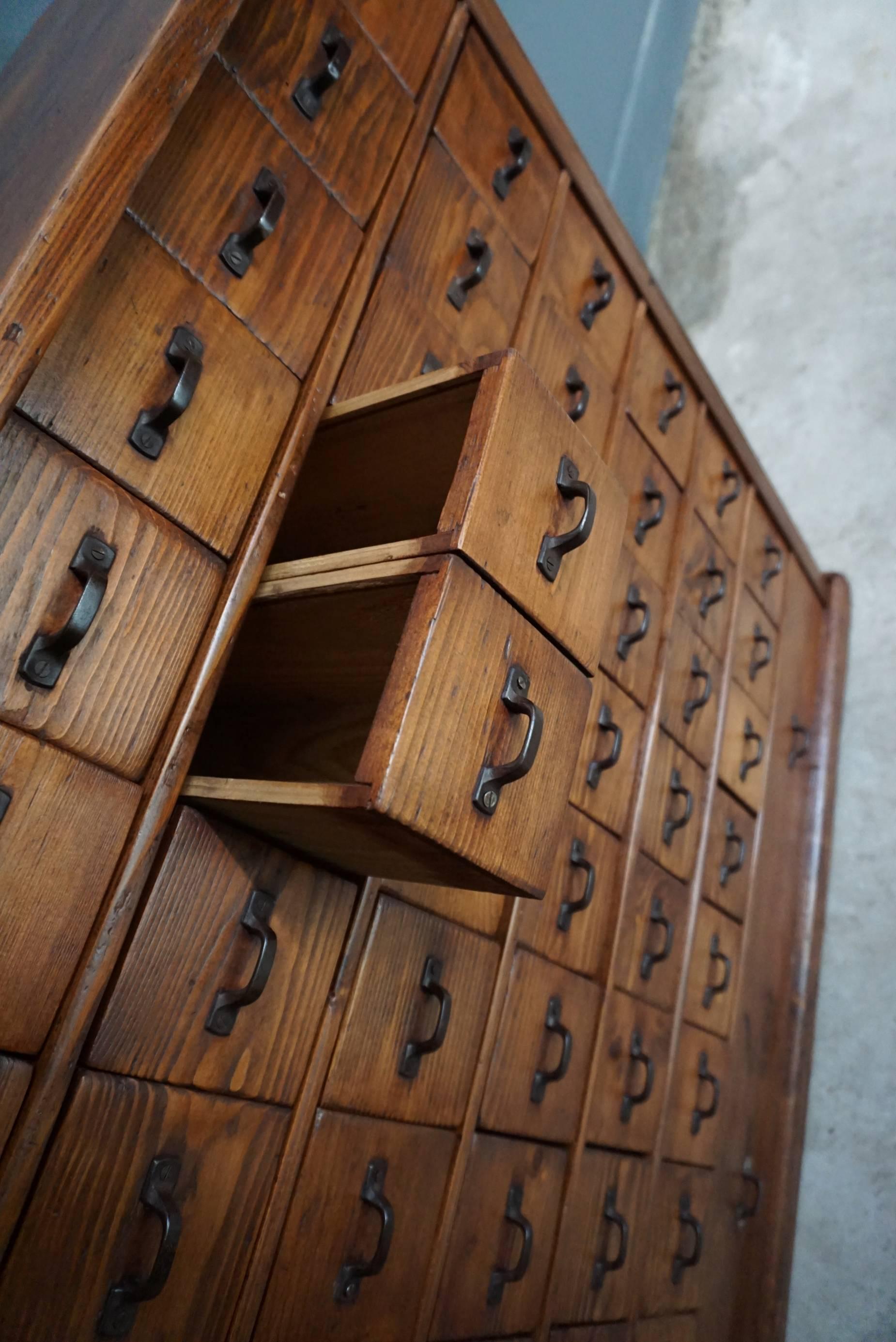 Vintage French Pine Apothecary Cabinet, 1930s 1