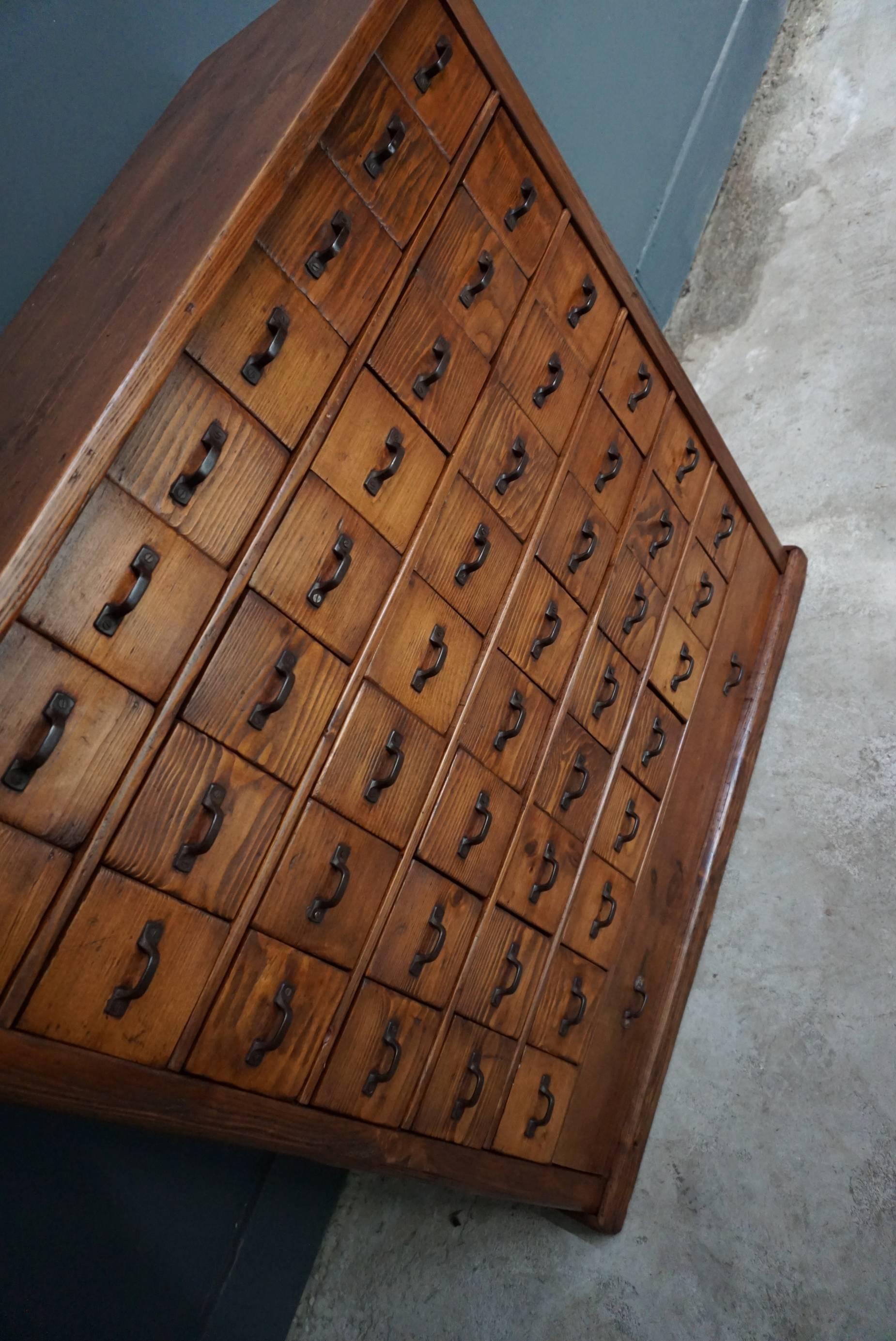 Vintage French Pine Apothecary Cabinet, 1930s 2