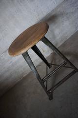 Vintage Industrial Stool by Rowac