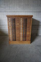 Industrial Wooden Filing Cabinet, 1930s
