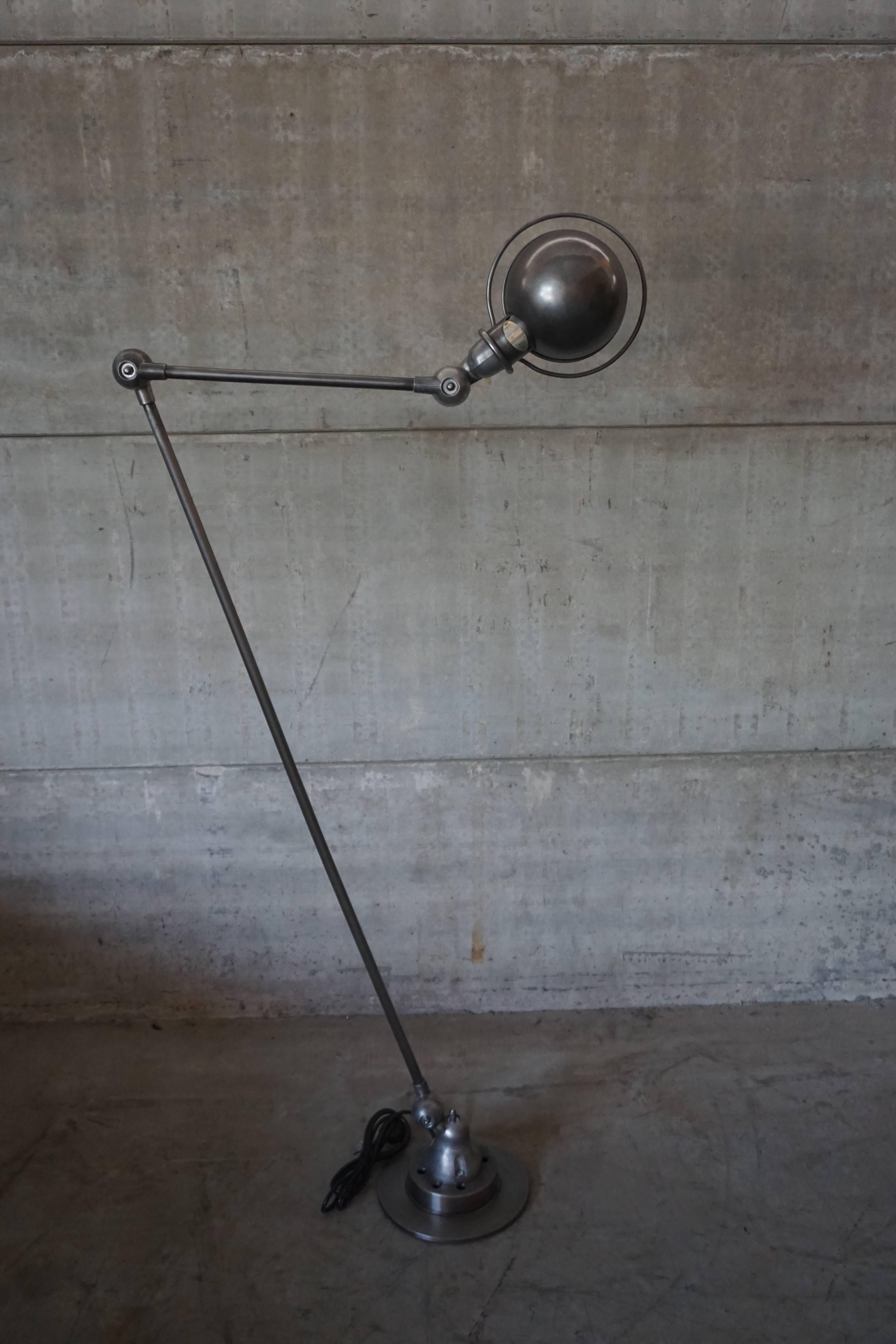 20th Century Industrial Graphite Floor Lamp from Jieldé