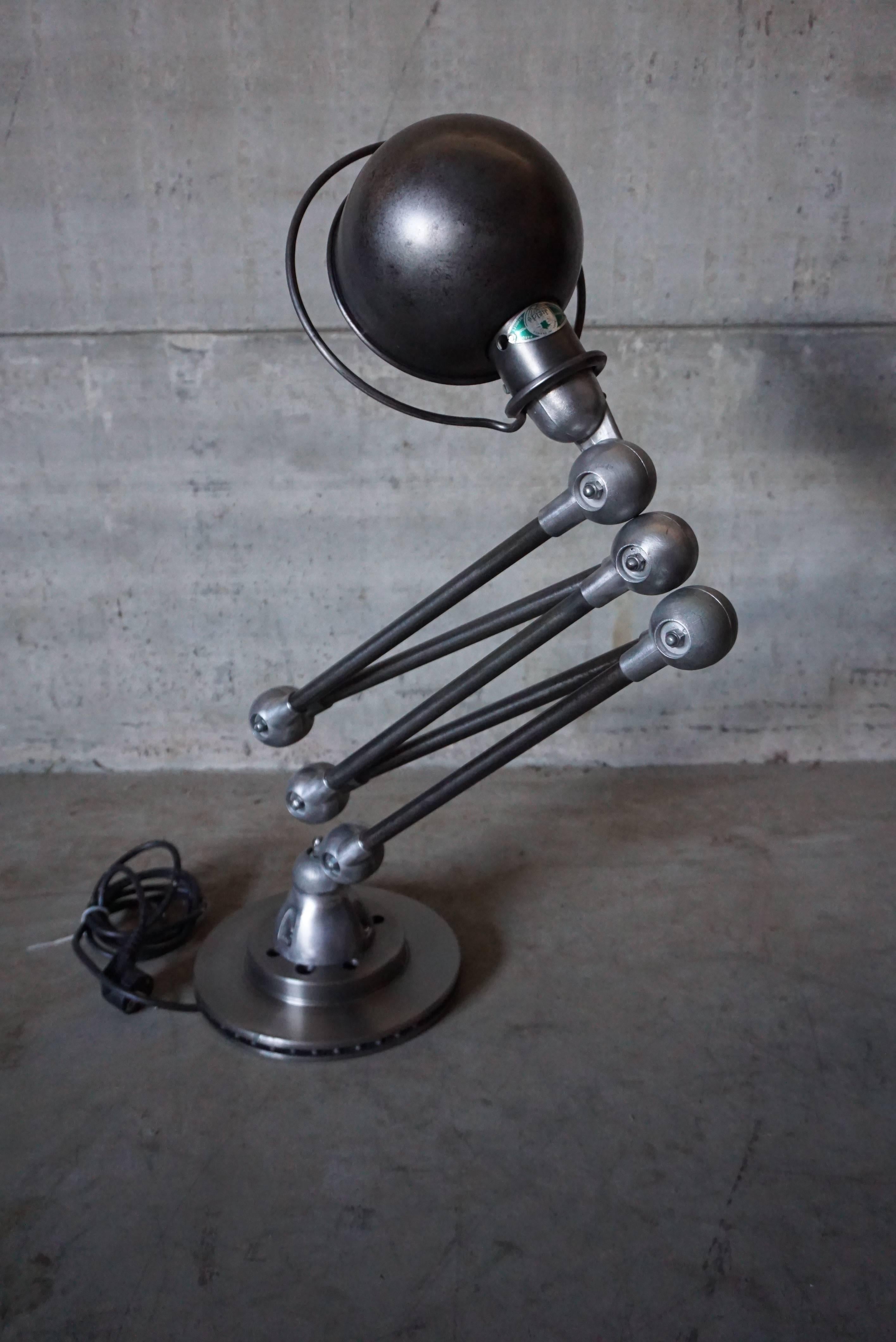 20th Century Industrial Five-Armed Graphite Lamp from Jieldé, France, 1950s