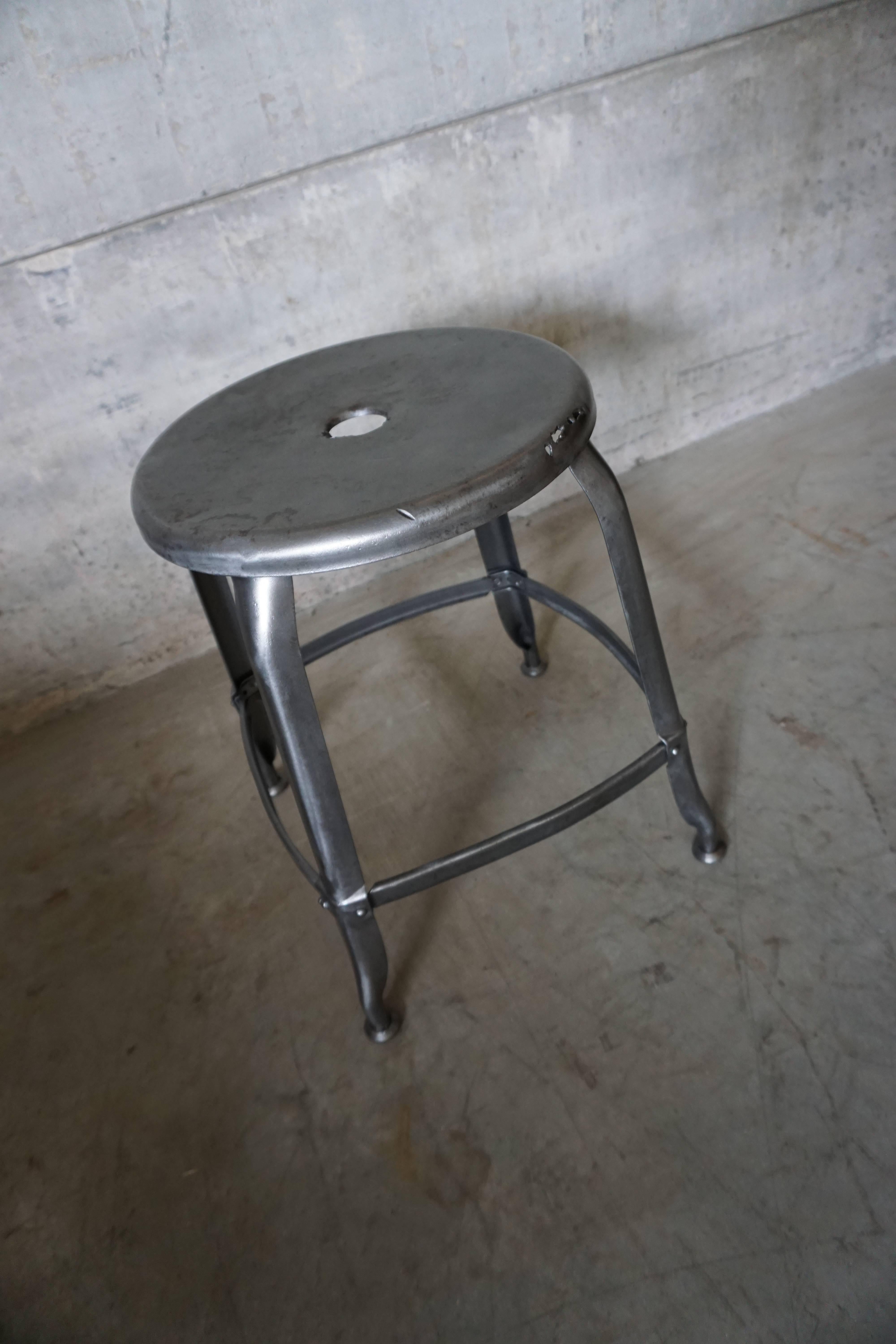 Industrial French Stool from Nicolle In Good Condition In Nijmegen, NL