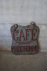Hand Painted Double Sided French Cafe Sign