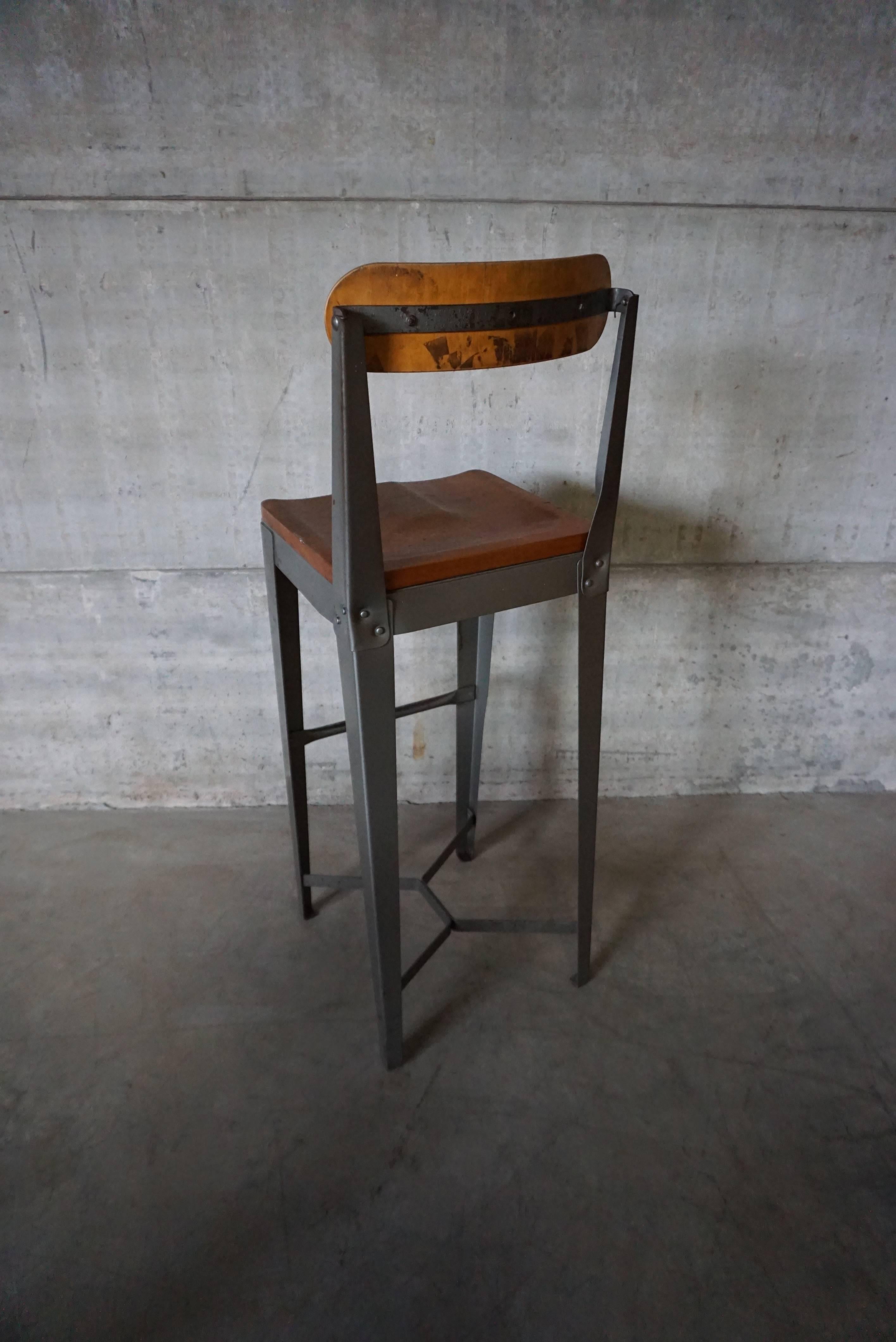 British Factory Chair from England, 1950s