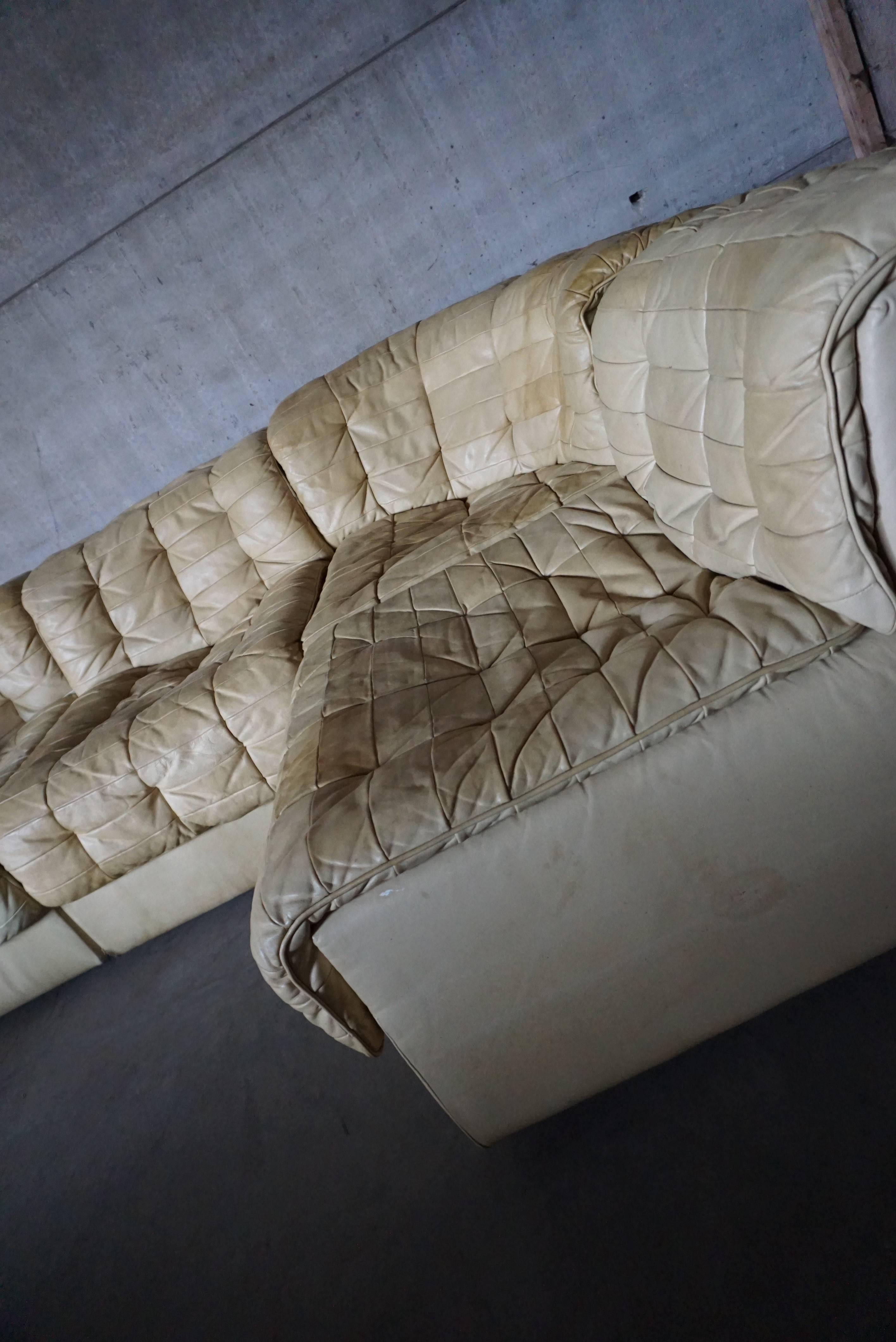 Leather DS11 Model Sofa Manufactured by de Sede in the 1970s
