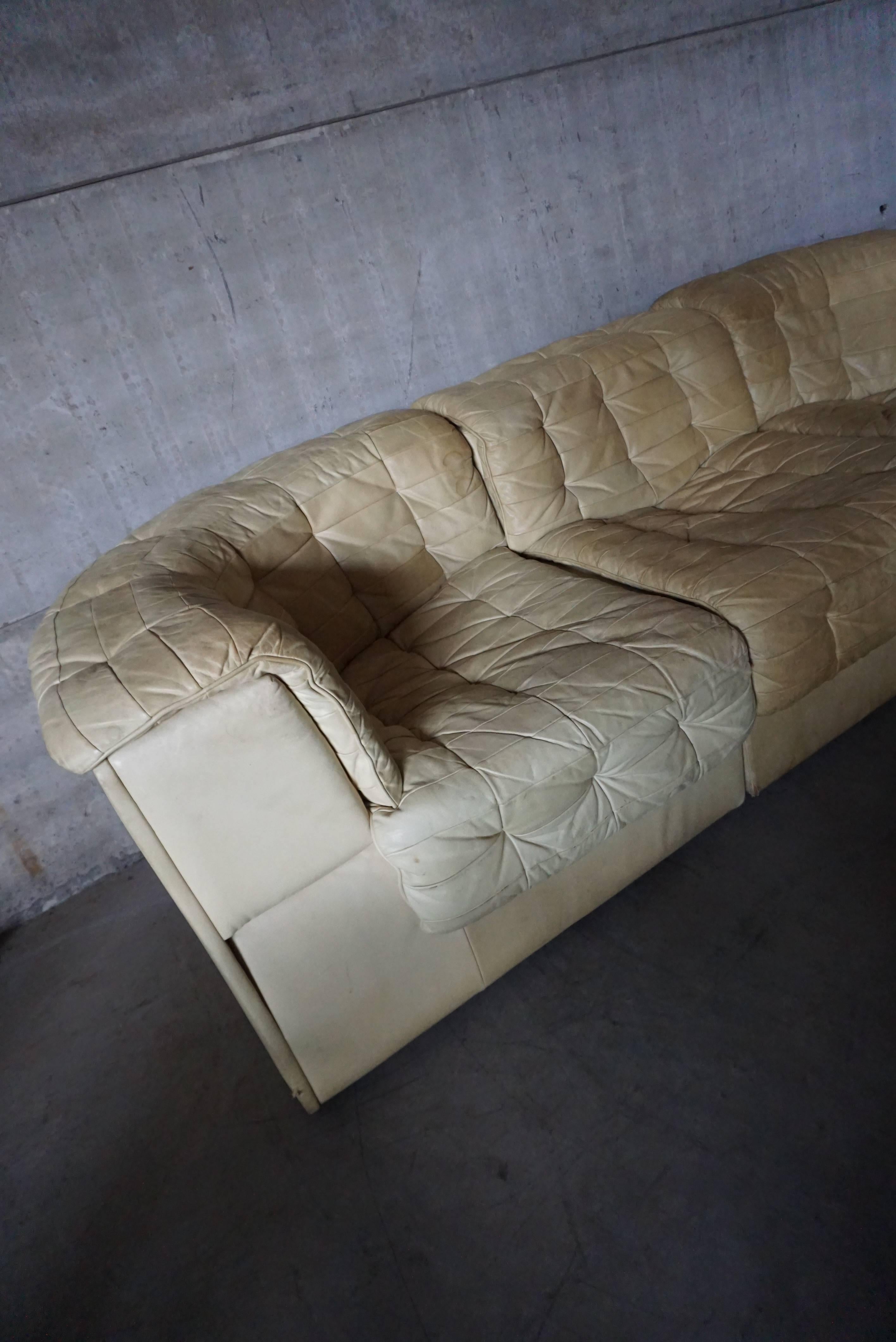 Late 20th Century DS11 Model Sofa Manufactured by de Sede in the 1970s