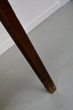 Antique Oak Early 20th Century French Rustic Farmhouse Dining Table