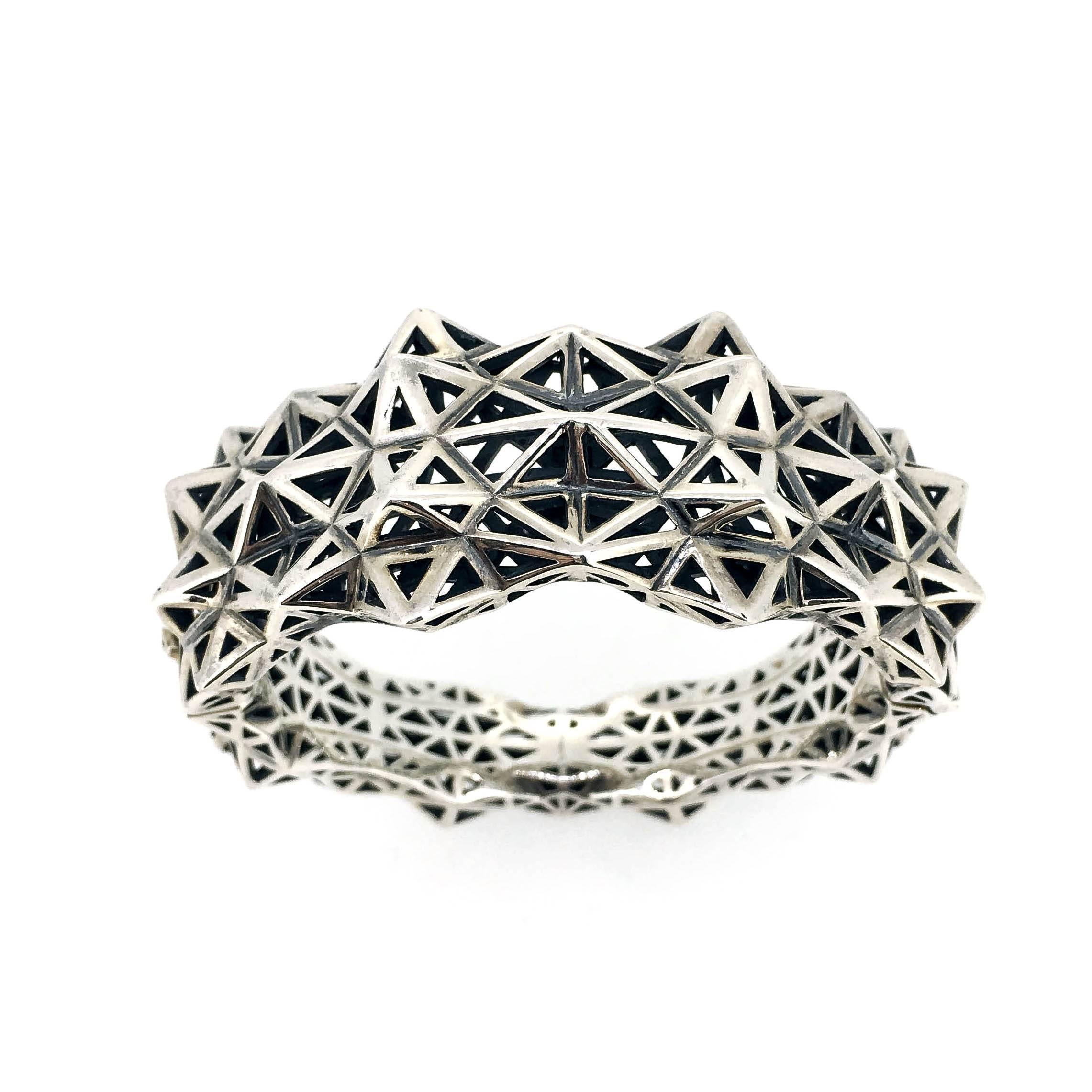 Contemporary Limited Edition Silver John Brevard Napkin Ring  For Sale