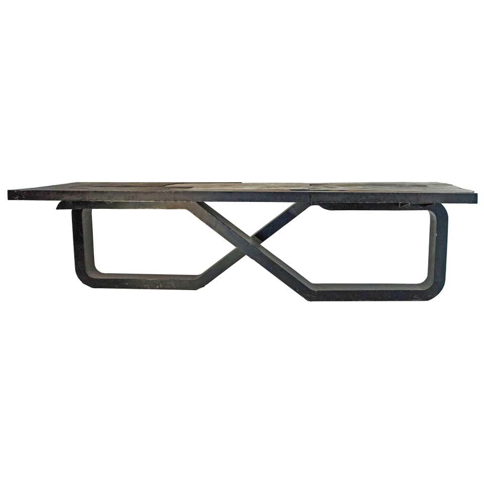 Infinity Rustic Silver Coffee Table For Sale at 1stDibs | infinity ...