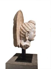 Marble Head of Buddha with Ring