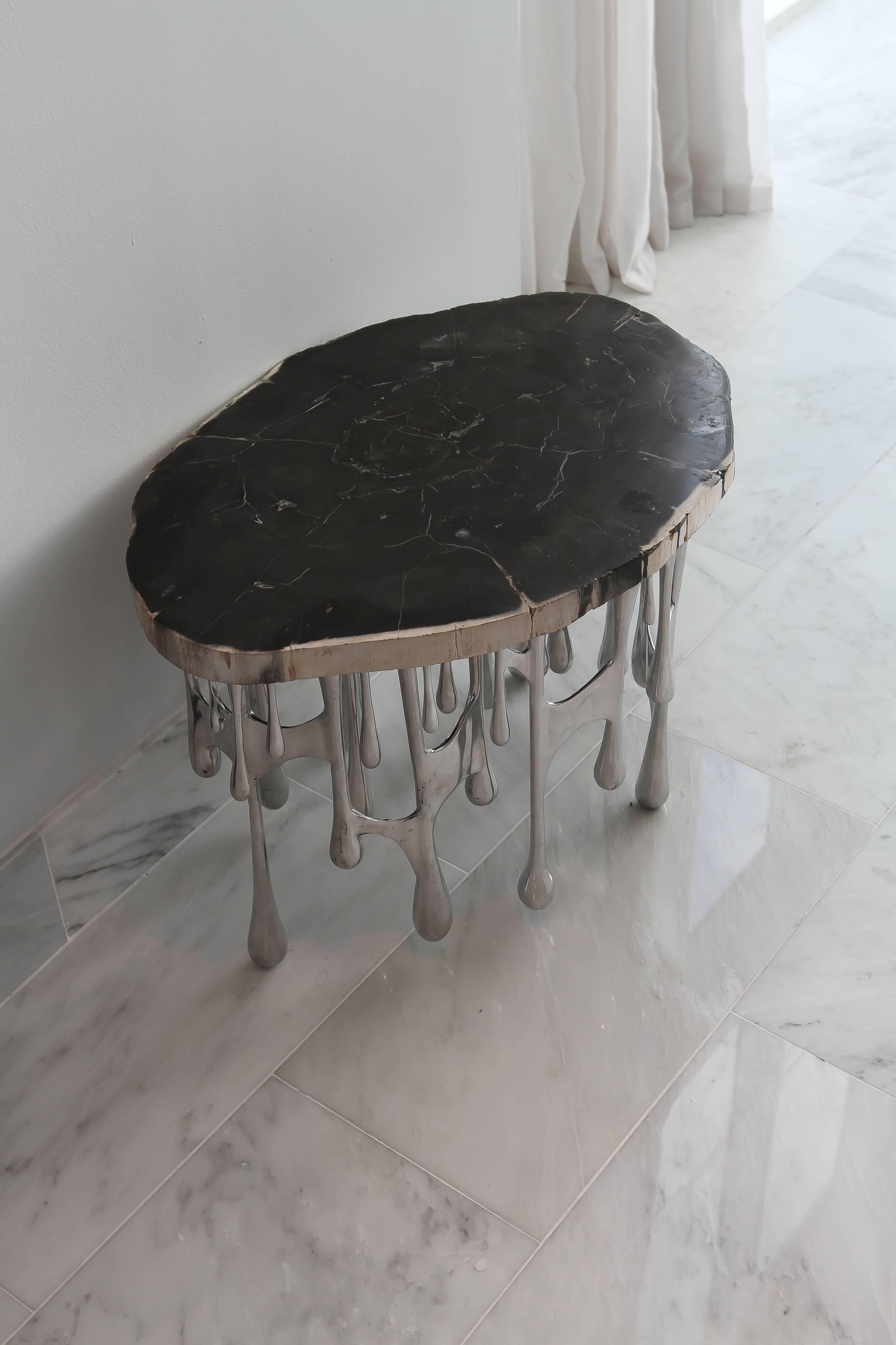 Modern Dripping Table by John Brevard For Sale