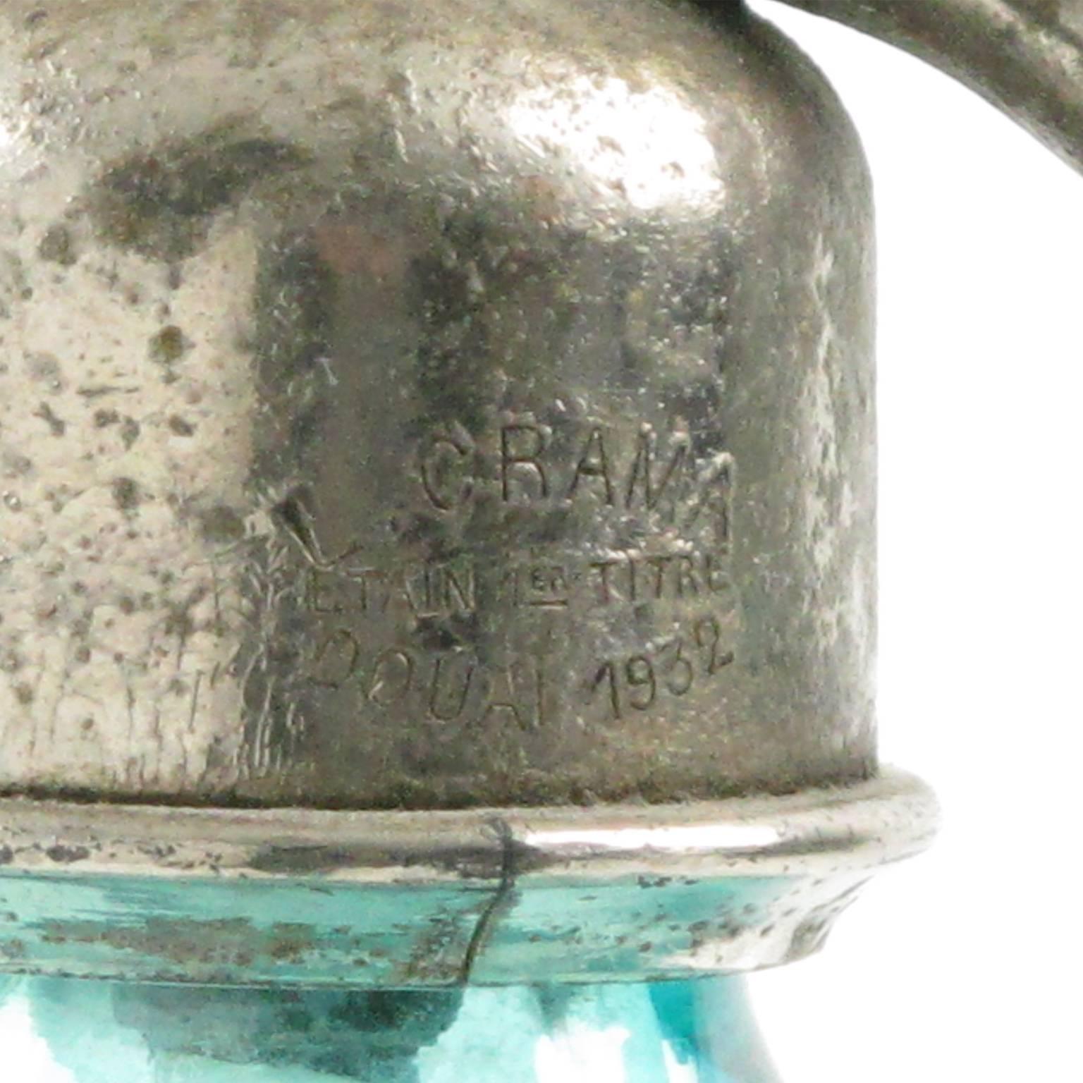 French Soda Siphon Seltzer Glass Bottle for Bar, circa 1932 2
