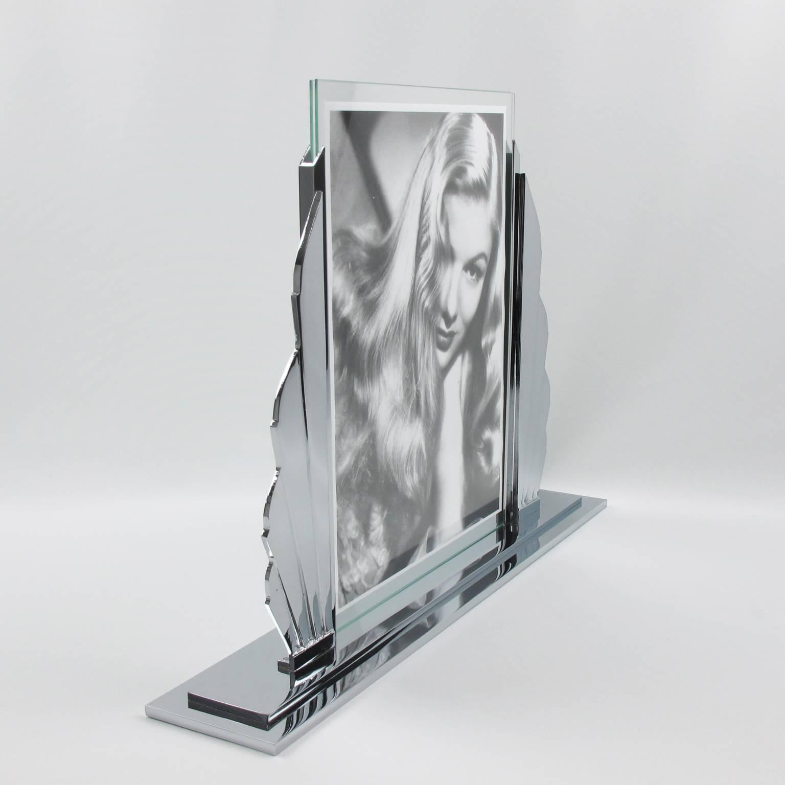 chrome picture frames large