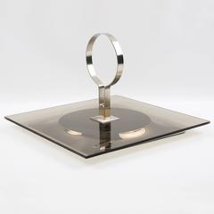 Mid-Century Modernist Cheese Serving Tray Board, France, circa 1970s