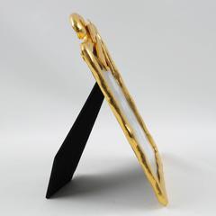 Romantic Gilt Metal Picture Photo Frame by Edouard Rambaud French Designer