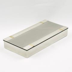 Mid-Century Modernist Metal Decorative Box by Noel B.C., Italy, circa 1970s