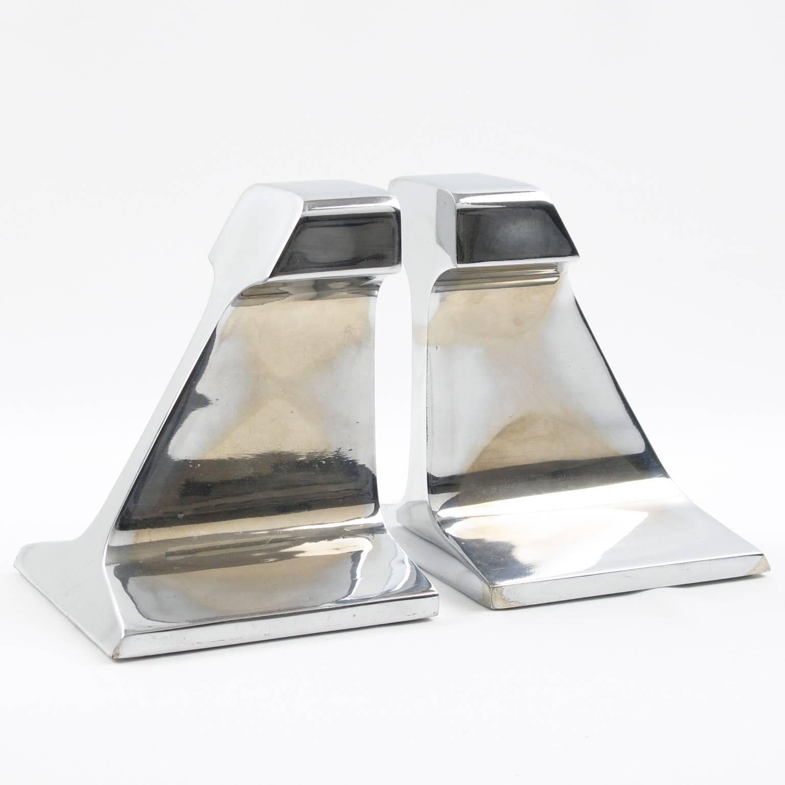 stainless steel bookends