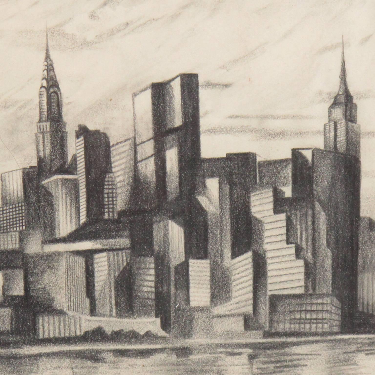 Charcoal Drawings Of Buildings