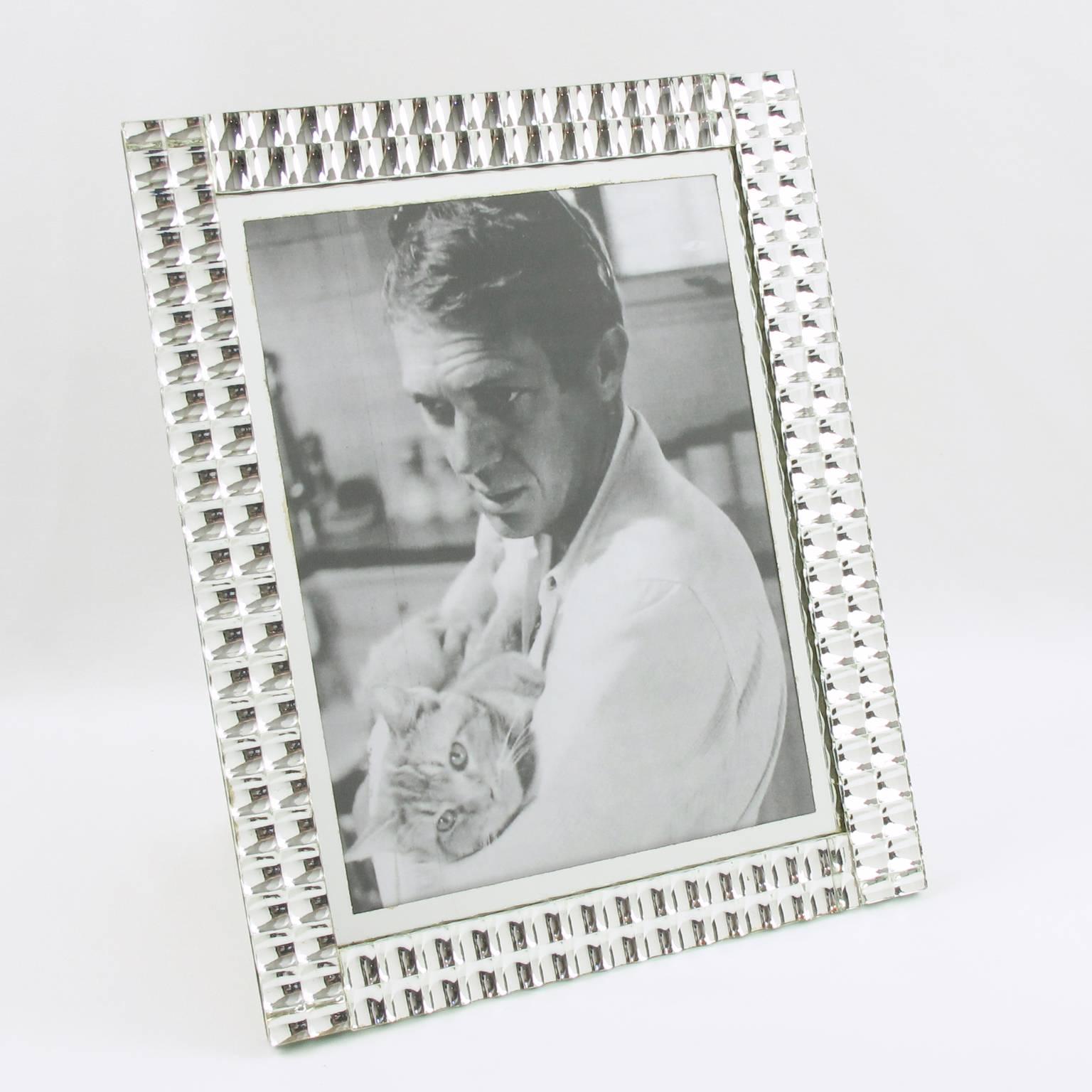 Mid-20th Century Mid-Century Modern French Mirror Picture Photo Frame, circa 1950s