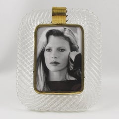 Italian Murano Glass Picture Photo Frame by Barovier e Toso, circa 1940s