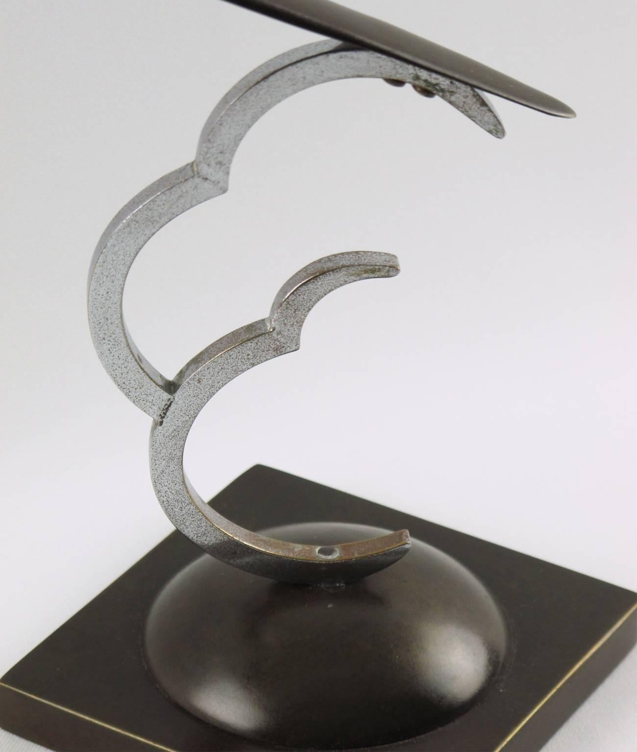 Mid-20th Century Art Deco Figural Airplane Glider Model, circa 1930s