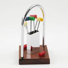 French Art Deco Miniature Croquet Game Cocktail Picks, circa 1930s