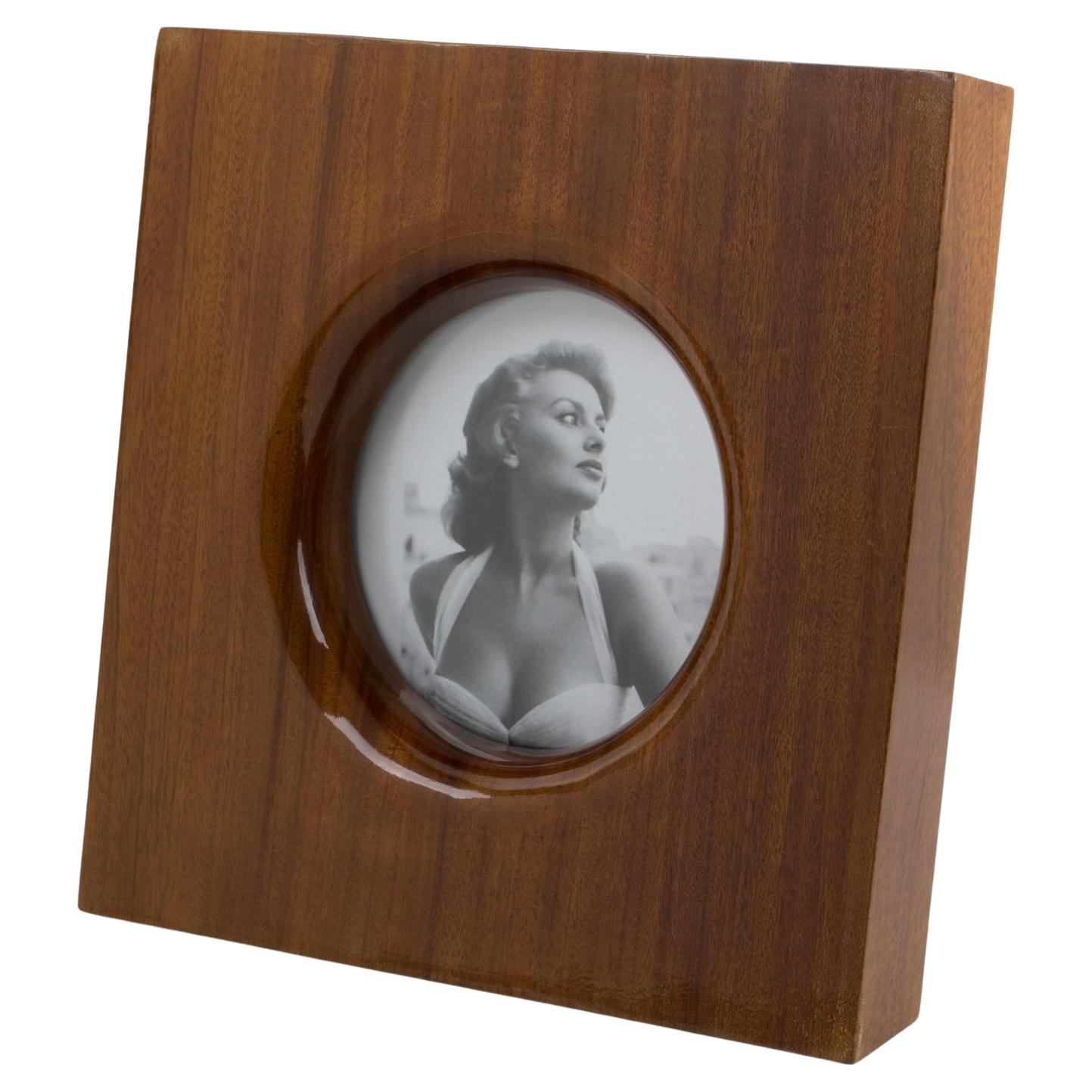 Emanuele Pantanella Italy Geometric Wood Picture Frame For Sale
