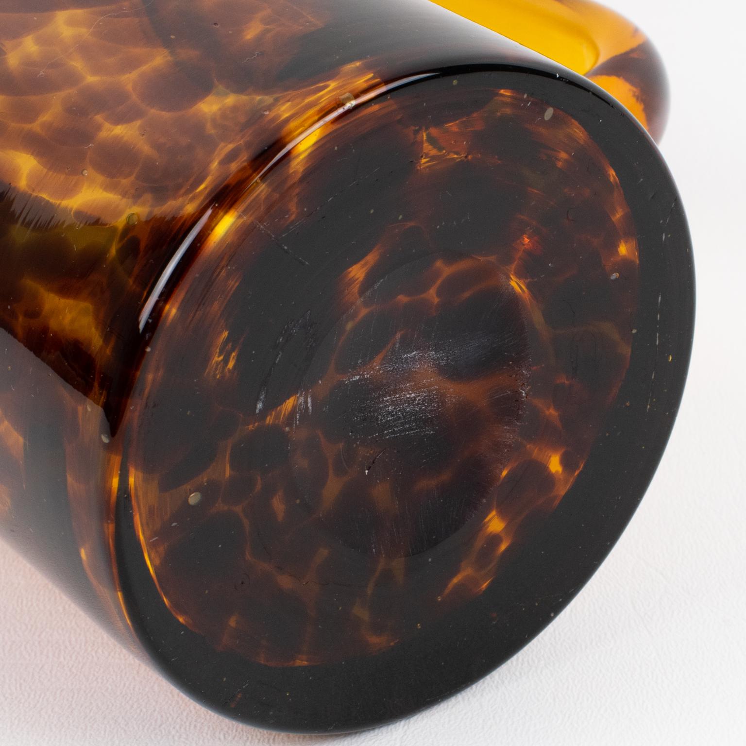 Christian Dior Home Tortoiseshell Glass Barware Pitcher and Decanter, circa 1960 For Sale 2