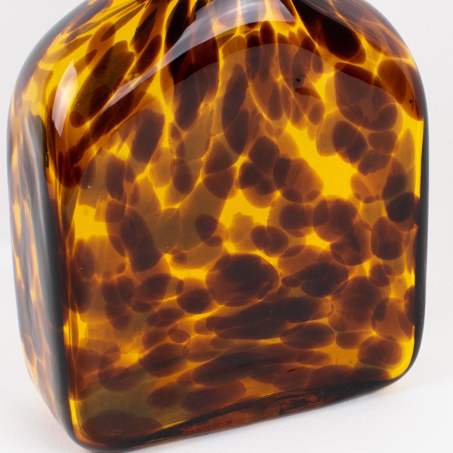 Christian Dior Home Tortoiseshell Glass Barware Pitcher and Decanter, circa 1960 For Sale 7