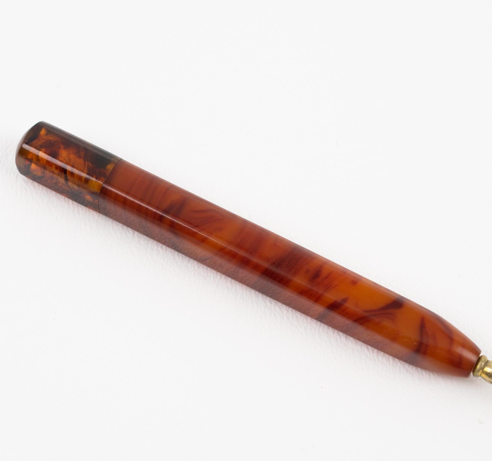 Art Deco Bakelit Schreibtisch Schreibzubehör, 5 Pieces in Schachtel, Frankreich 1930er Jahre im Angebot 5