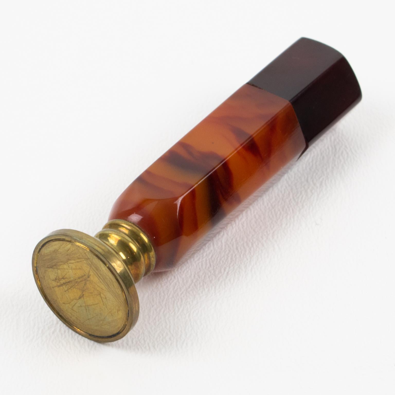 Art Deco Bakelit Schreibtisch Schreibzubehör, 5 Pieces in Schachtel, Frankreich 1930er Jahre im Angebot 1