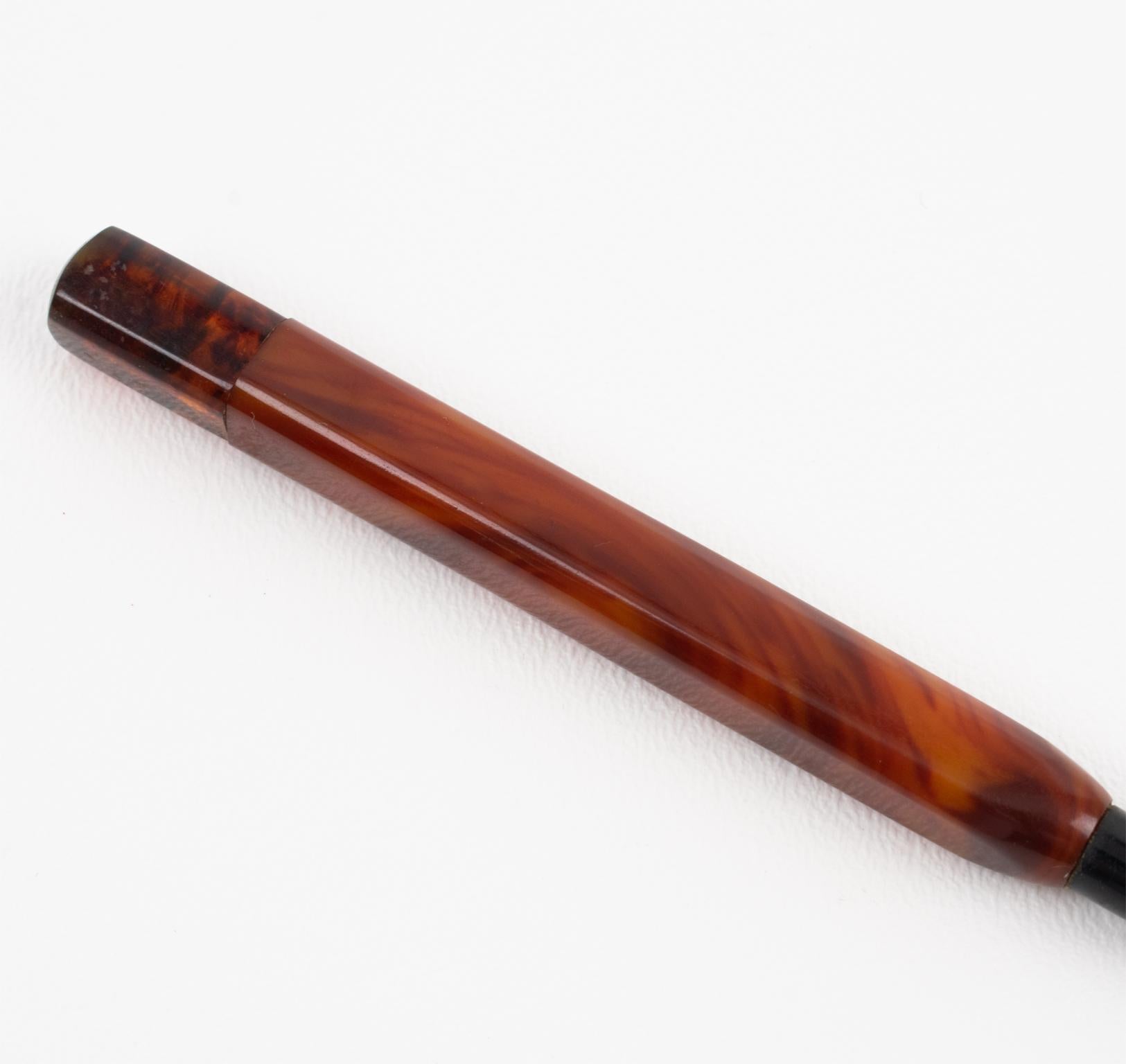 Art Deco Bakelit Schreibtisch Schreibzubehör, 5 Pieces in Schachtel, Frankreich 1930er Jahre im Angebot 2