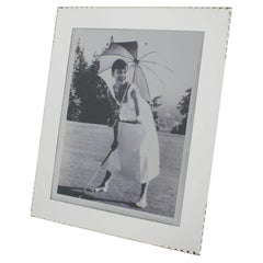 French Mirrored Glass Picture Frame, circa 1940, Hollywood Regency Style