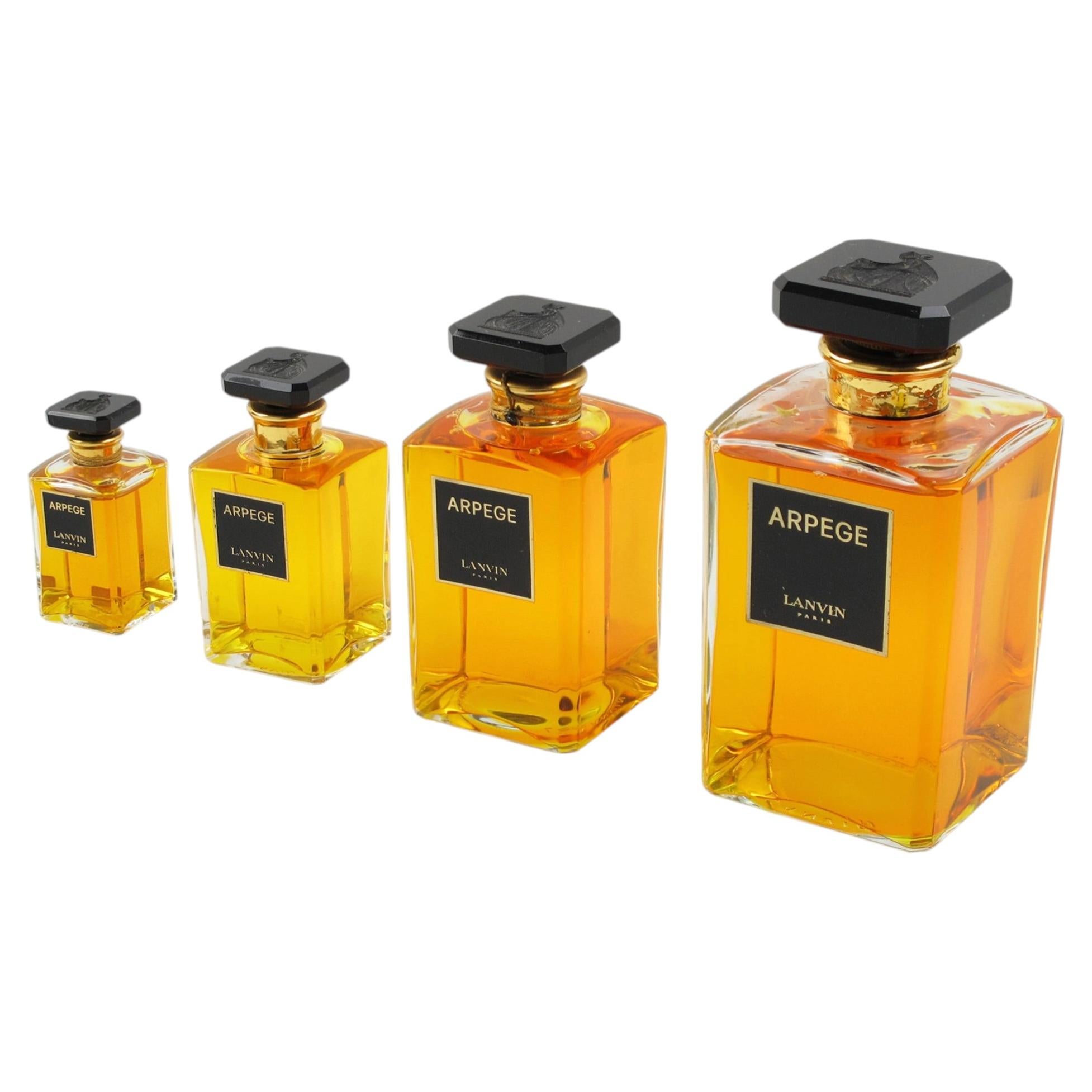 Lanvin Arpege Store Display Factice Crystal Perfume Bottle, 4 pieces For Sale