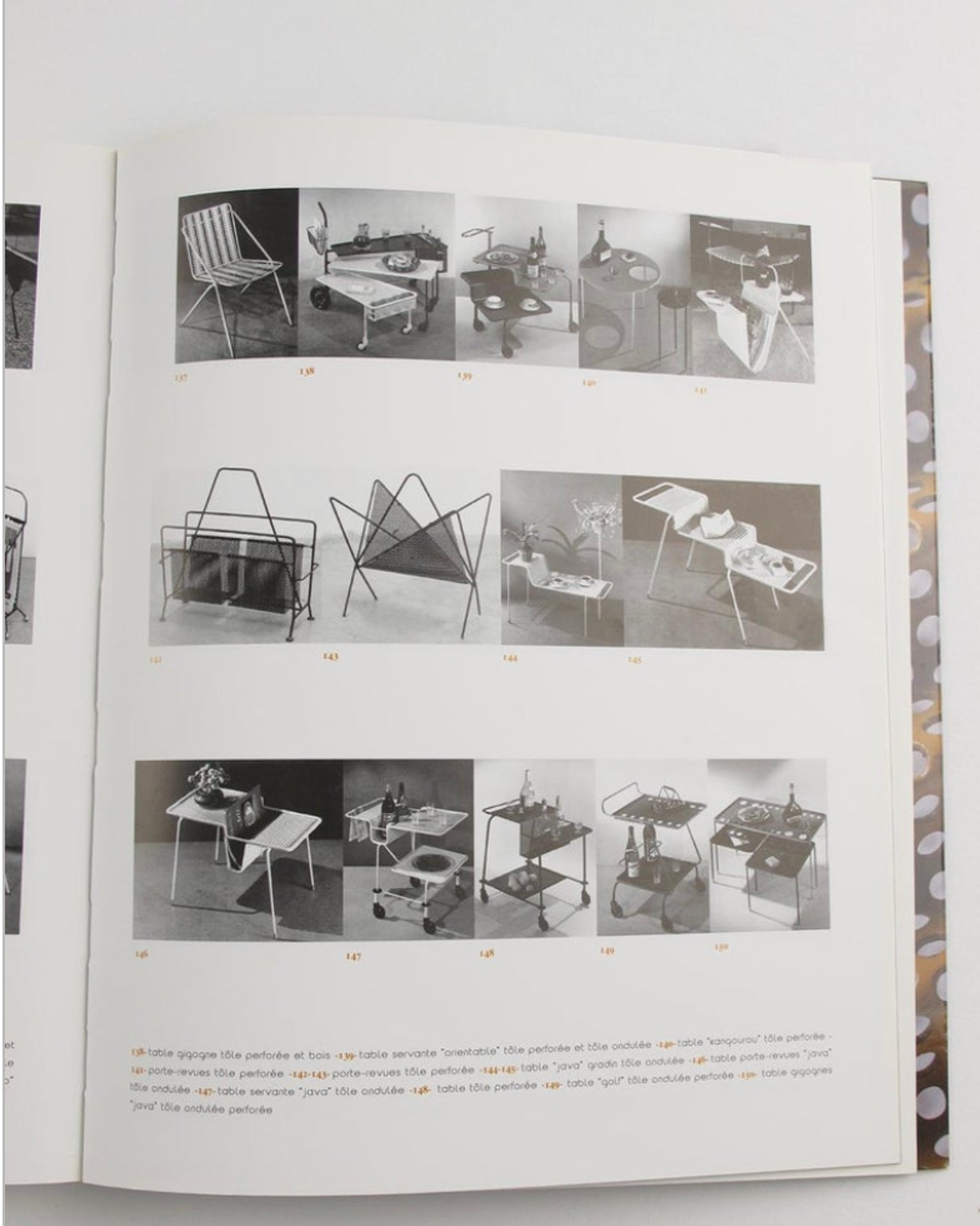 Mathieu Mategot Black Metal Butterfly Magazine Holder Rack, France