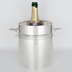 Christian Dior Silver Plate Champagne Bucket, Wine Cooler, France circa 1970