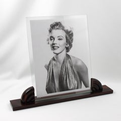 French Art Deco Carved Macassar Wood Picture Frame, circa 1930