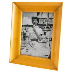 Varnished Carved Sycamore Picture Photo Frame, Italy circa 1940