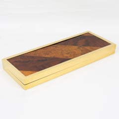 Montagnani Firenze Wood Marquetry and Gilt Brass Box, circa 1970