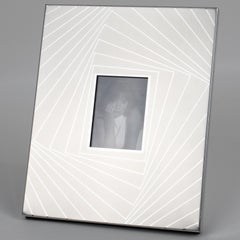 Bilderrahmen aus versilbertem Aluminium von Umberto Mascagni, Italien 1970er Jahre