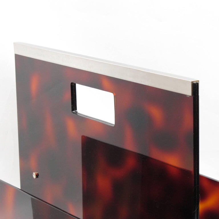 Tortoise Lucite Magazine Rack Holder for Christian Dior Home Collection ...