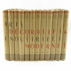 Arts Decoratifs et Industriels Modernes Encyclopedie, 12 Books, 1925